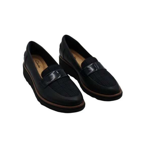 Clarks Blue Loafers - Picture 1 of 7